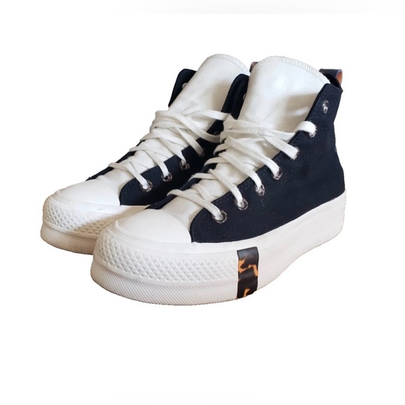 Converse Chuck Taylor All Star Tortoise High Lift Platform Black A05257C Sz 6.5 - Picture 13 of 16
